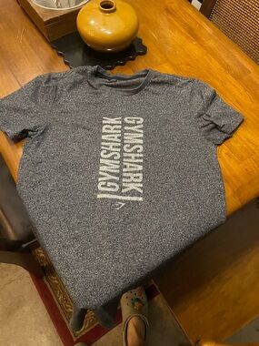 Gymshark Men’s Charcoal Heather Logo Tee